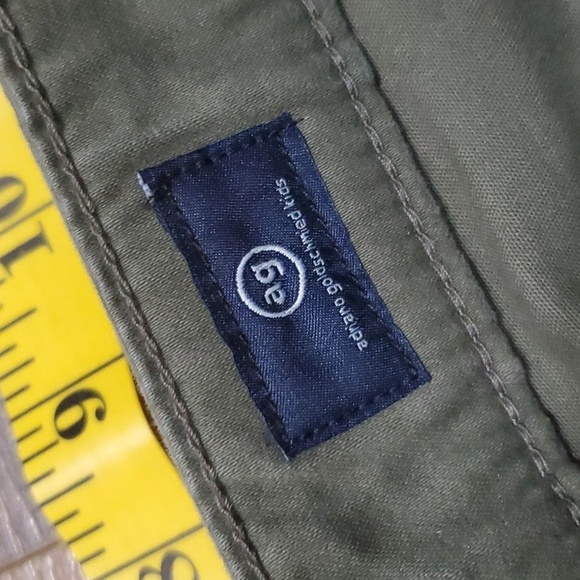 Ag Adriano goldschmied Stryker luxe olive green soft jeans slim straight - Picture 5 of 8